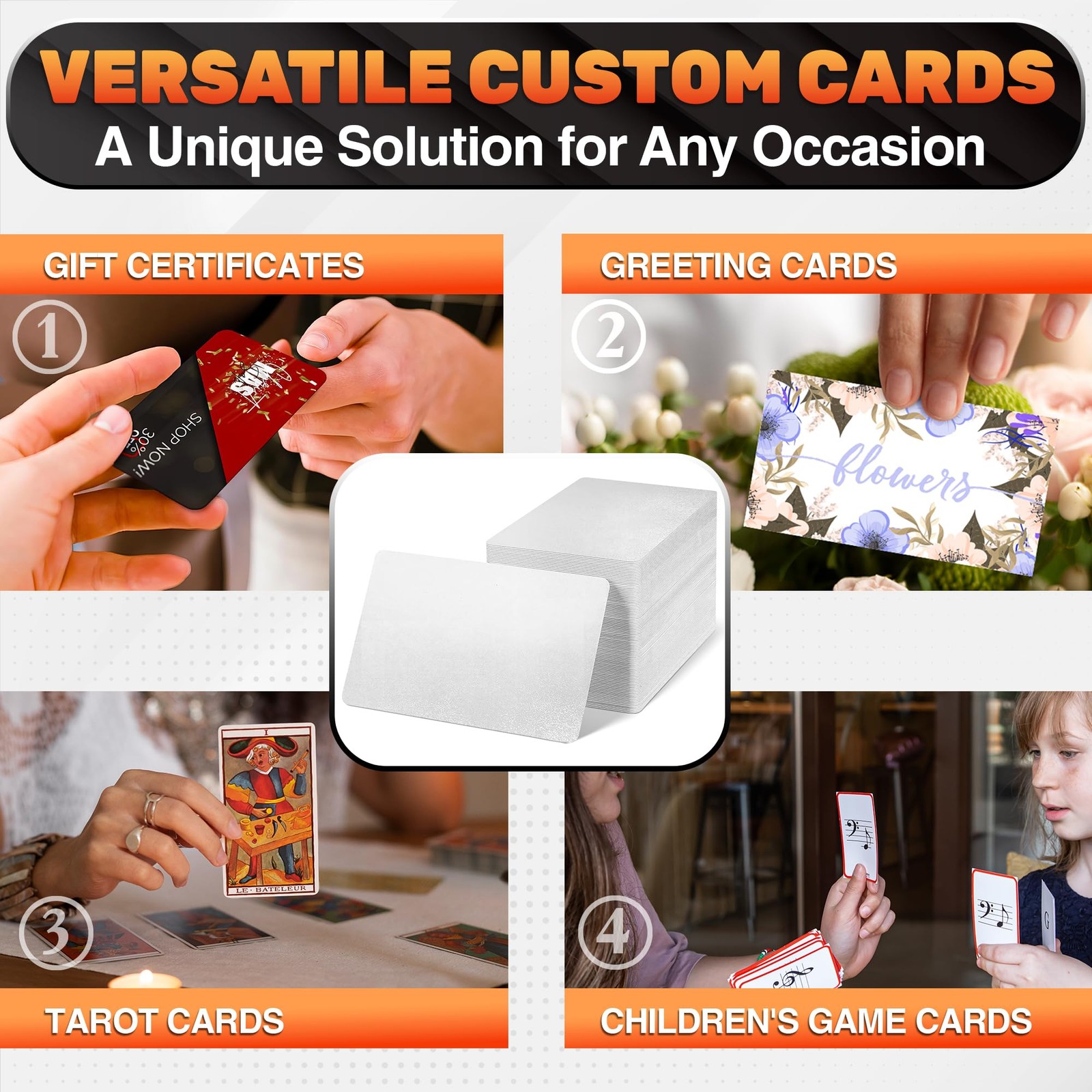 Bulk Metal Business Cards Aluminum Sublimation Blanks for Custom Printing
