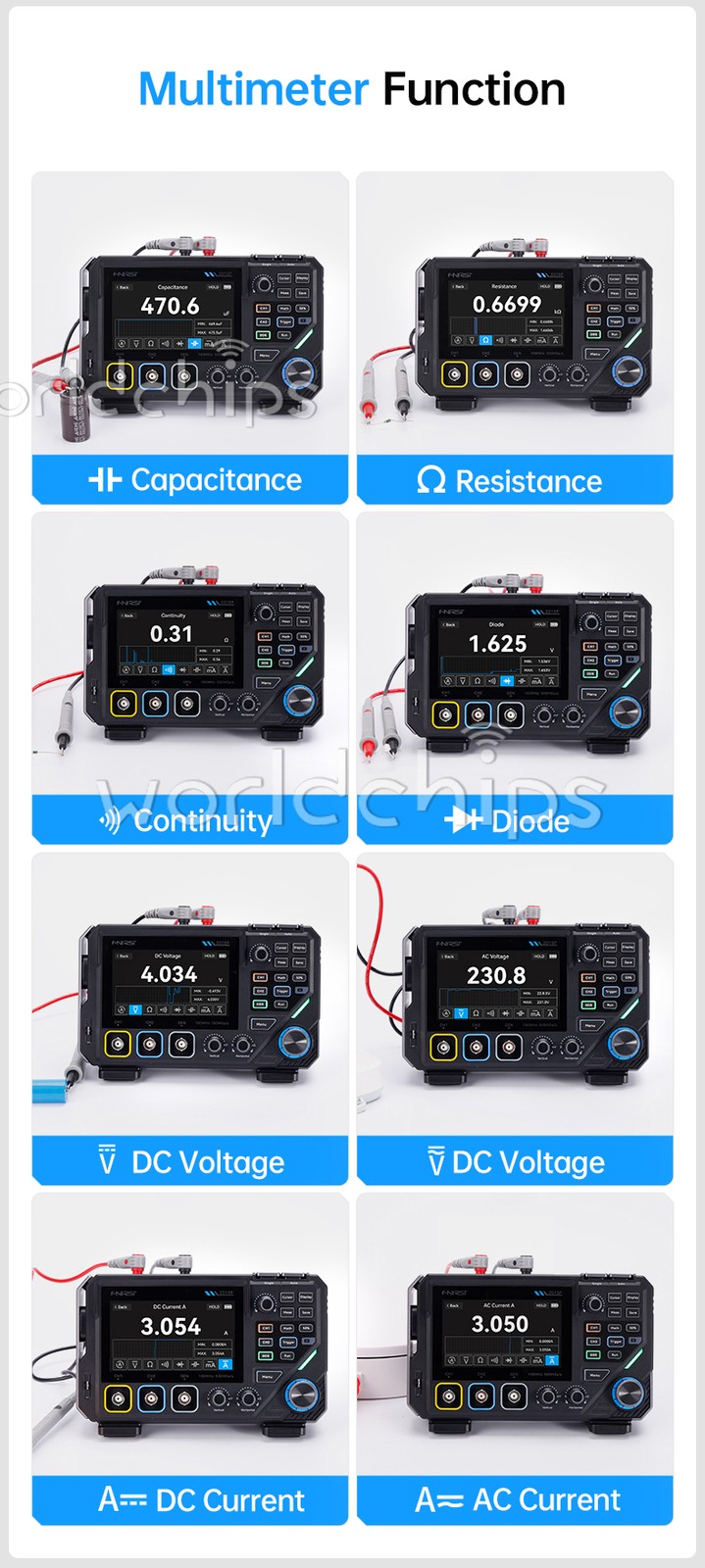 FNIRSI 2D15P Digital Multimeter Oscilloscope Signal Generator Duan Channel 100M