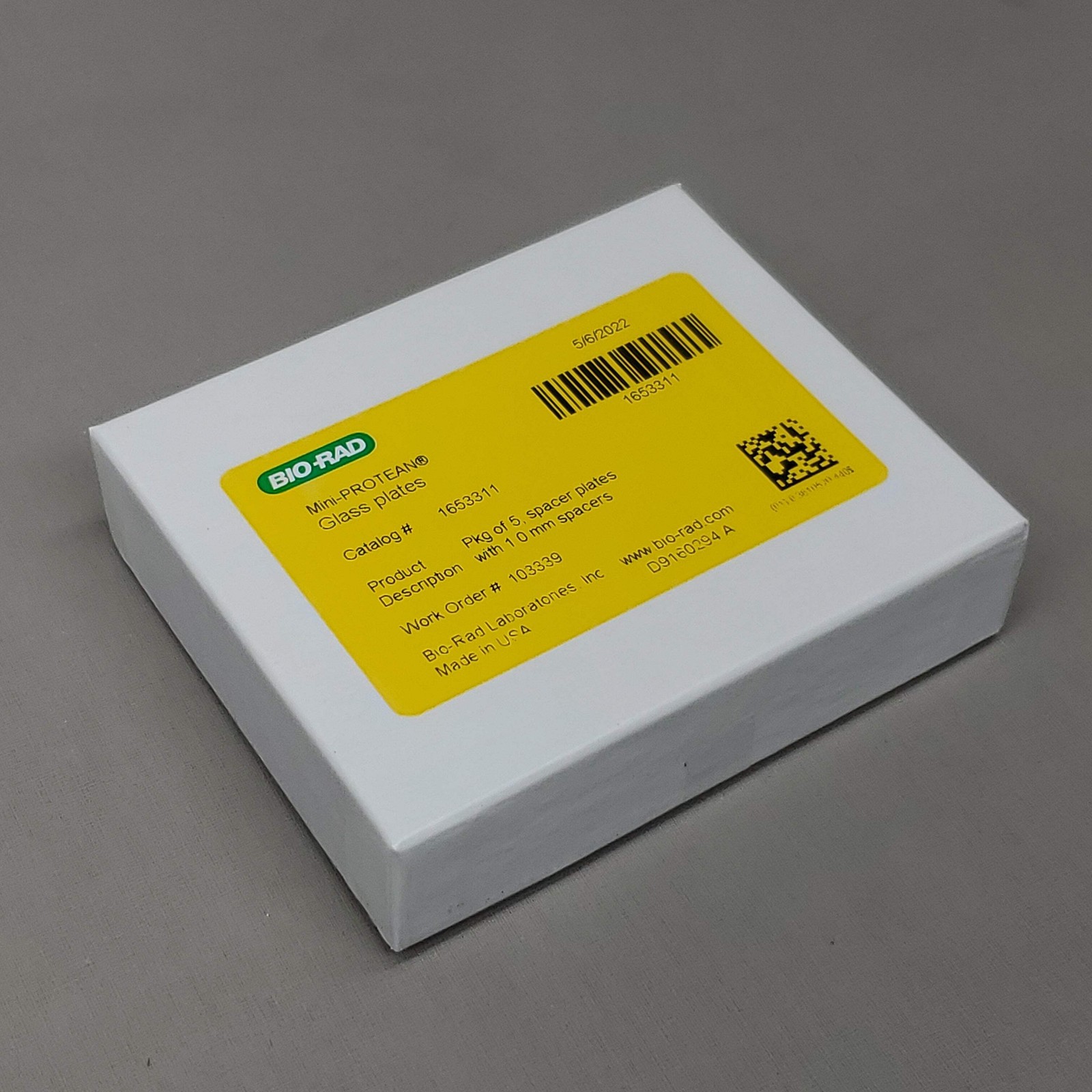 BIO-RAD 90 PCS of Mini-PROTEAN Glass Spacer Plates W/ 1.0mm Spacers 1653311 (New