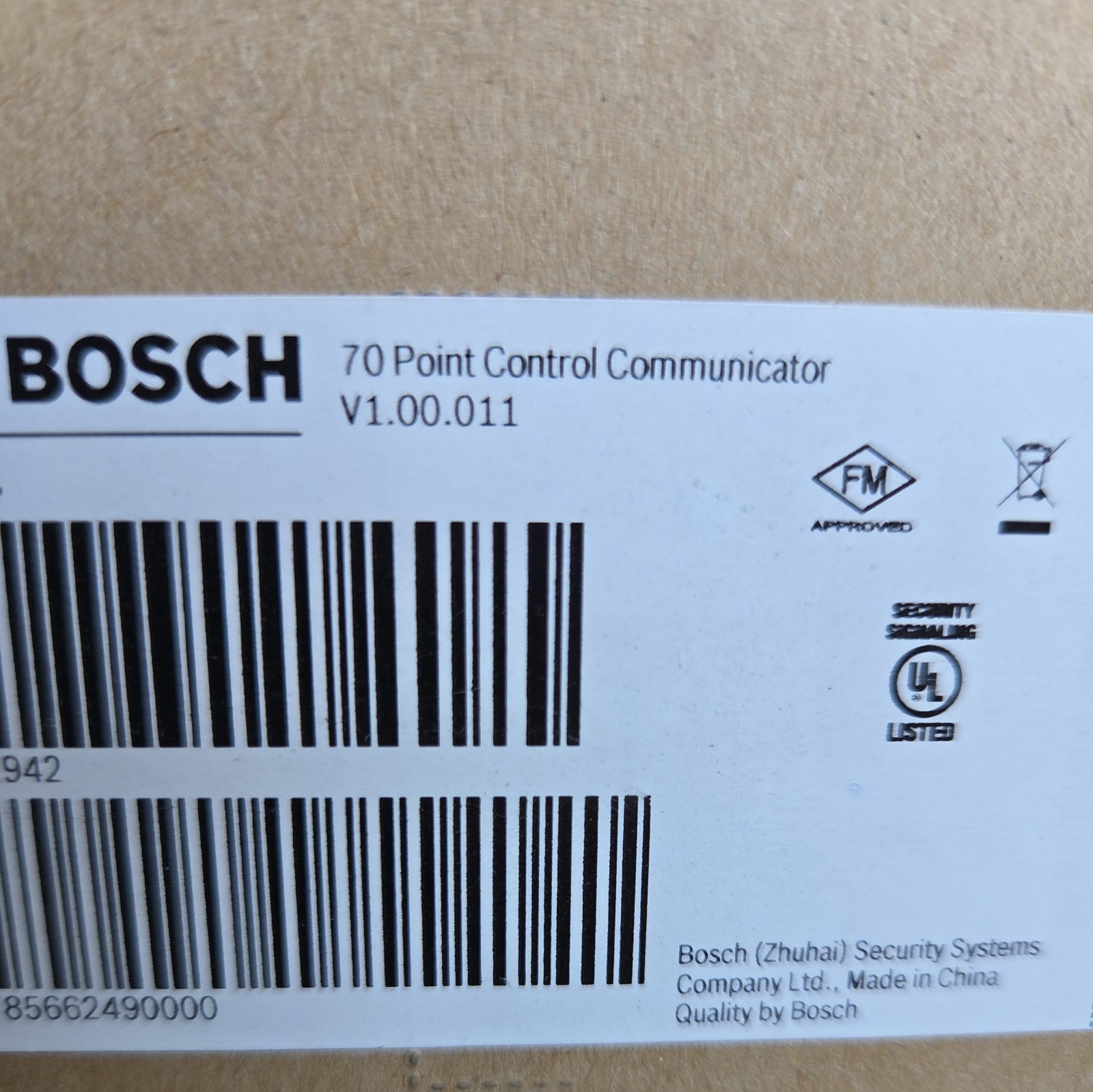 Bosch D7412GV4 70 Point Alarm Control Communicator (Sealed)