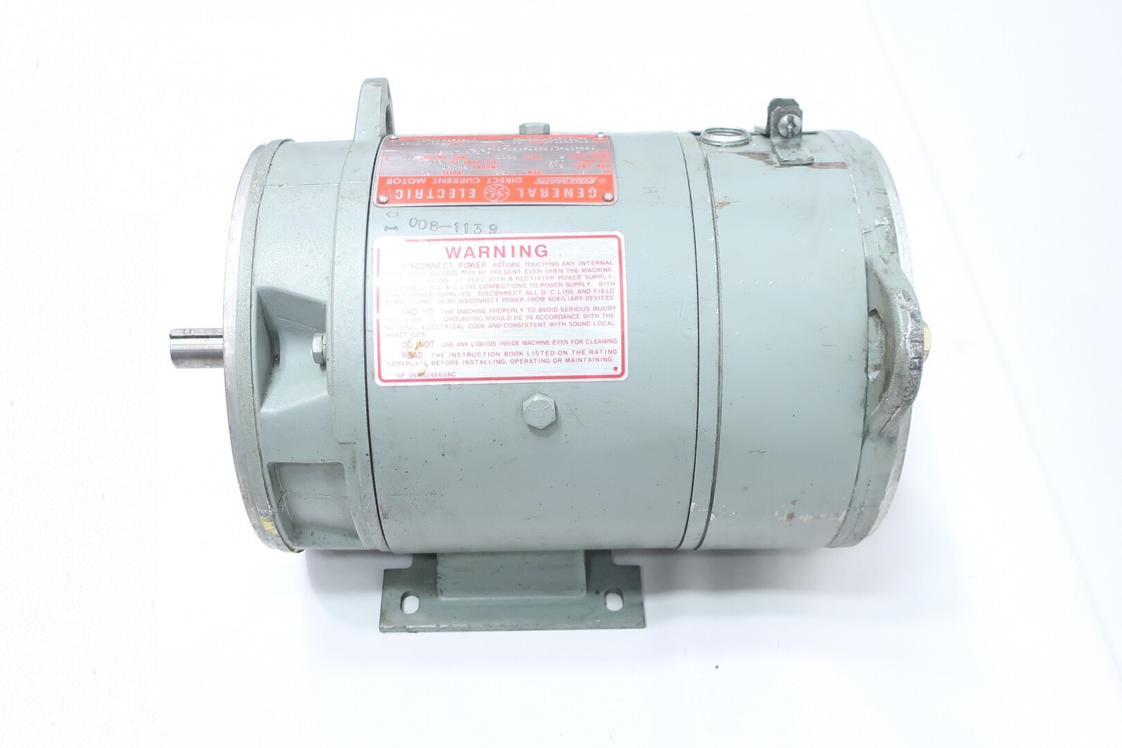 General Electric Ge 5CD142FE004B020 Kinamatic Dc Motor 1hp 1750rpm 180v-dc