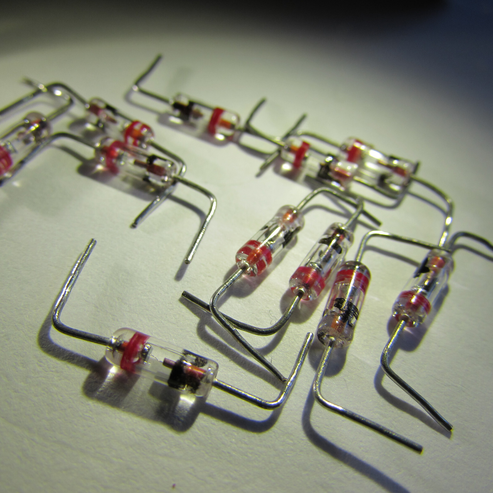 1N34 Transitron Germanium GOLD BONDED Diodes Typical 0.235 to .250V Breakdown 10