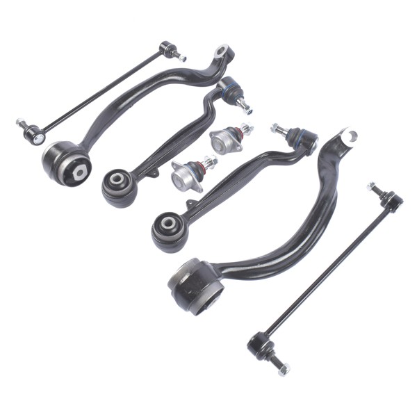 8Pcs Front Upper Lower Left & Right Control Arm Ball Joint Sway Bar for Land Rov