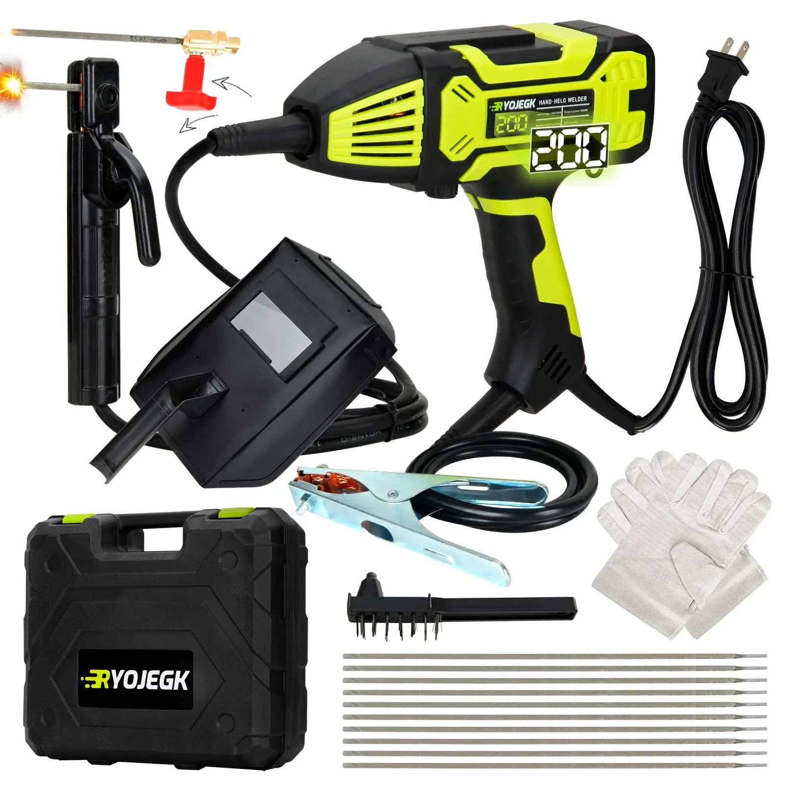 RYOJEGK 20-200A Portable Welding Machine 110V Soldadoras Portátiles Para Welder