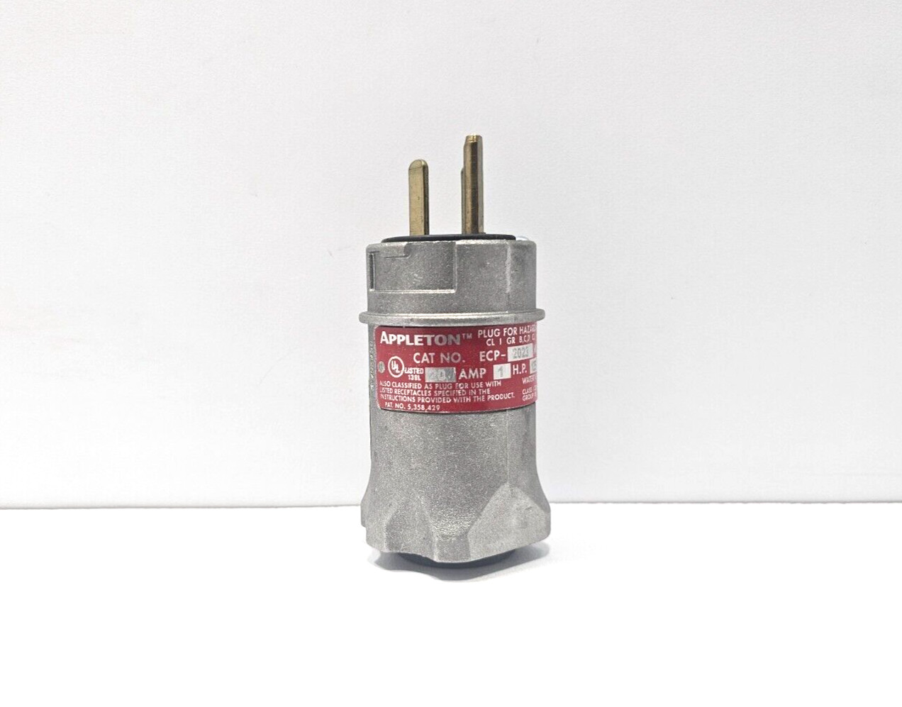 APPLETON ECP2023 ECP PLUG 20A 125V 2W3P