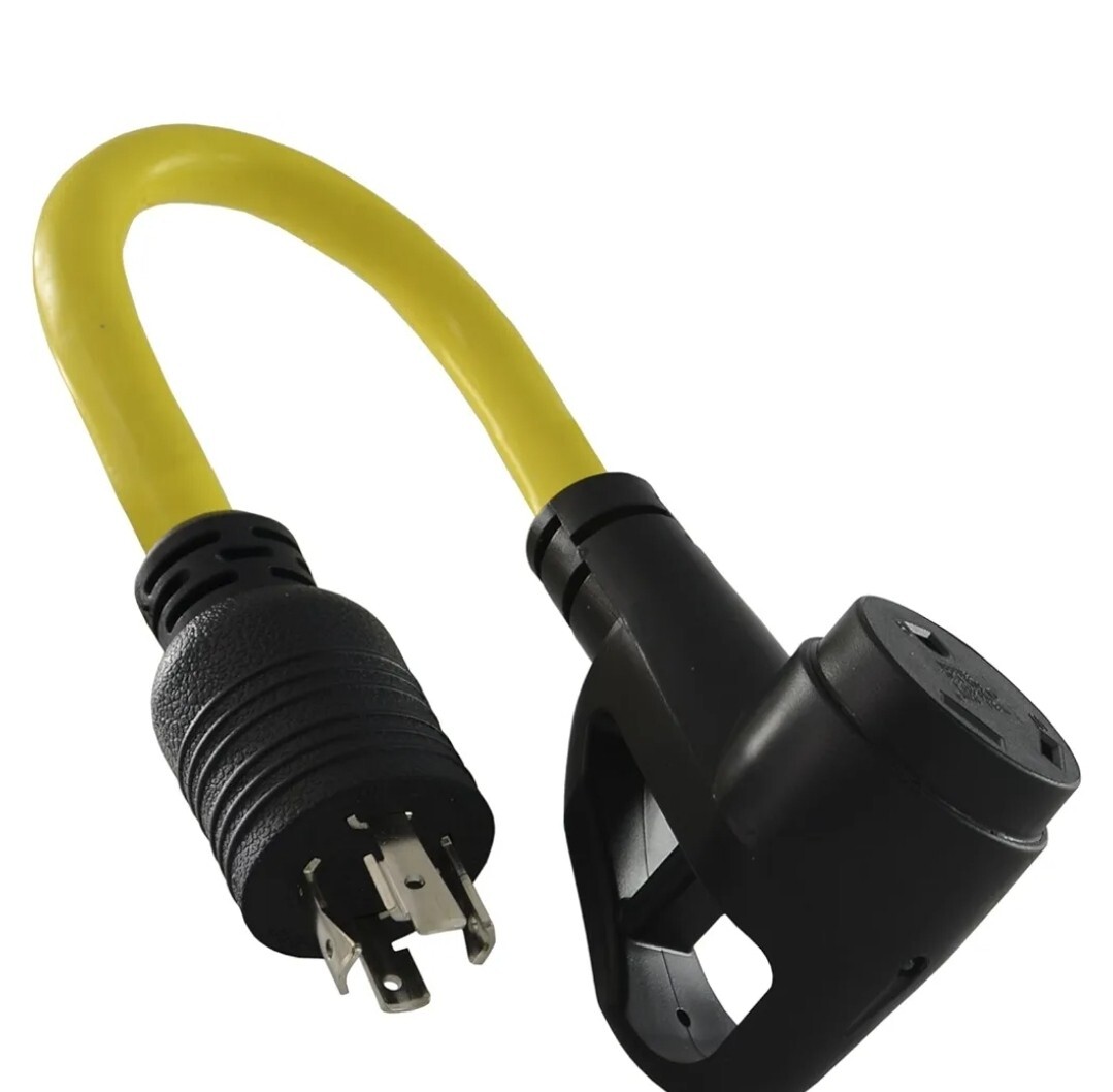 Conntek PL530L1430 1.5-Feet Female Locking Adapter 125-Volt L5-30P Black – P19KF