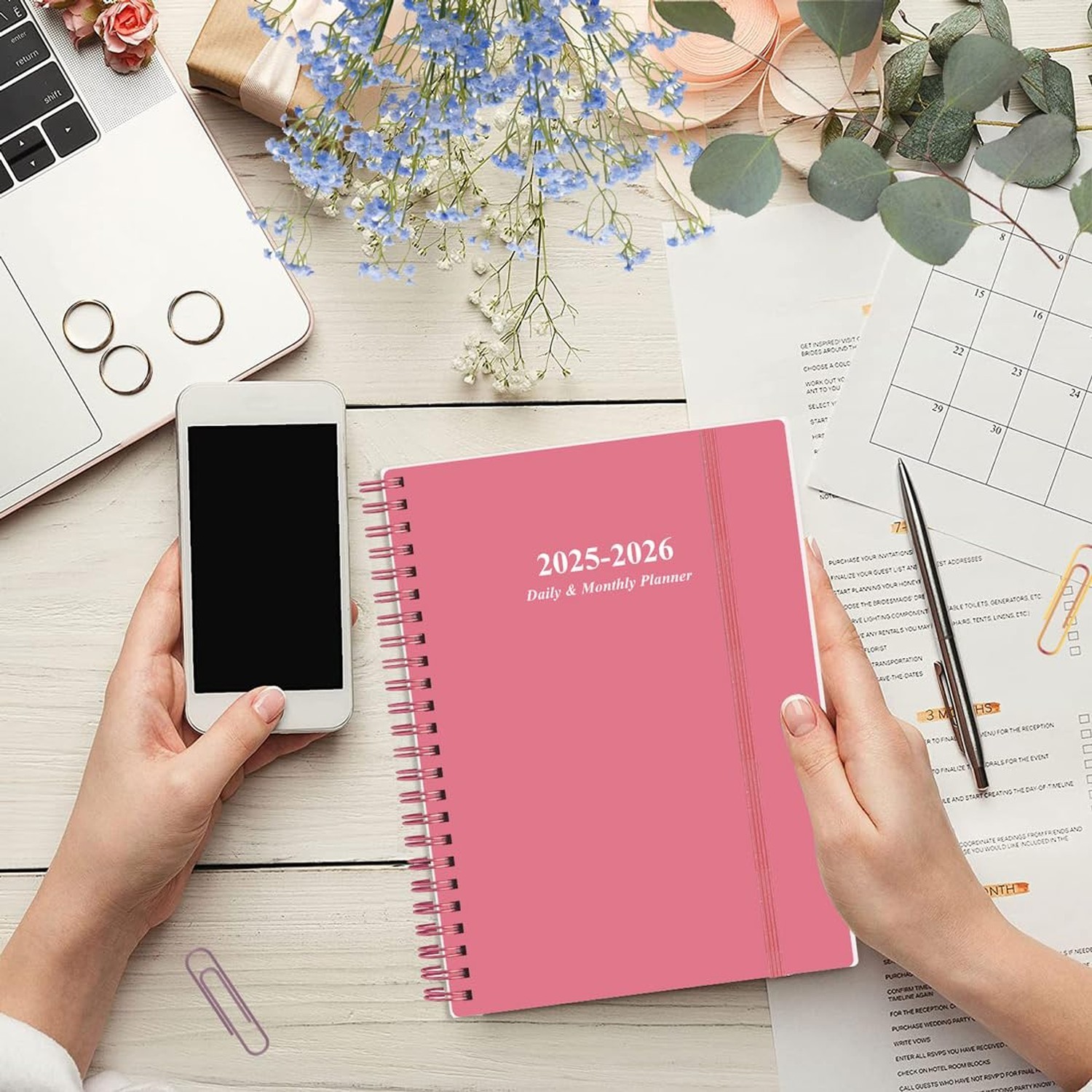 2025-2026 Daily & Monthly Planner – One Page Per Day, Daily Planner from July…