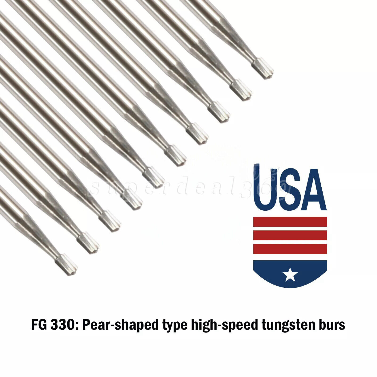 Dental Carbide Burs Tungsten Steel Bur FG # 330 FG #245 for High Speed Handpiece