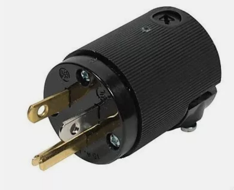 LOT 10x Hubbell HBL5266CM2 AC Male Edison NEMA 5-15P Plug 15A 125V Connector BLK