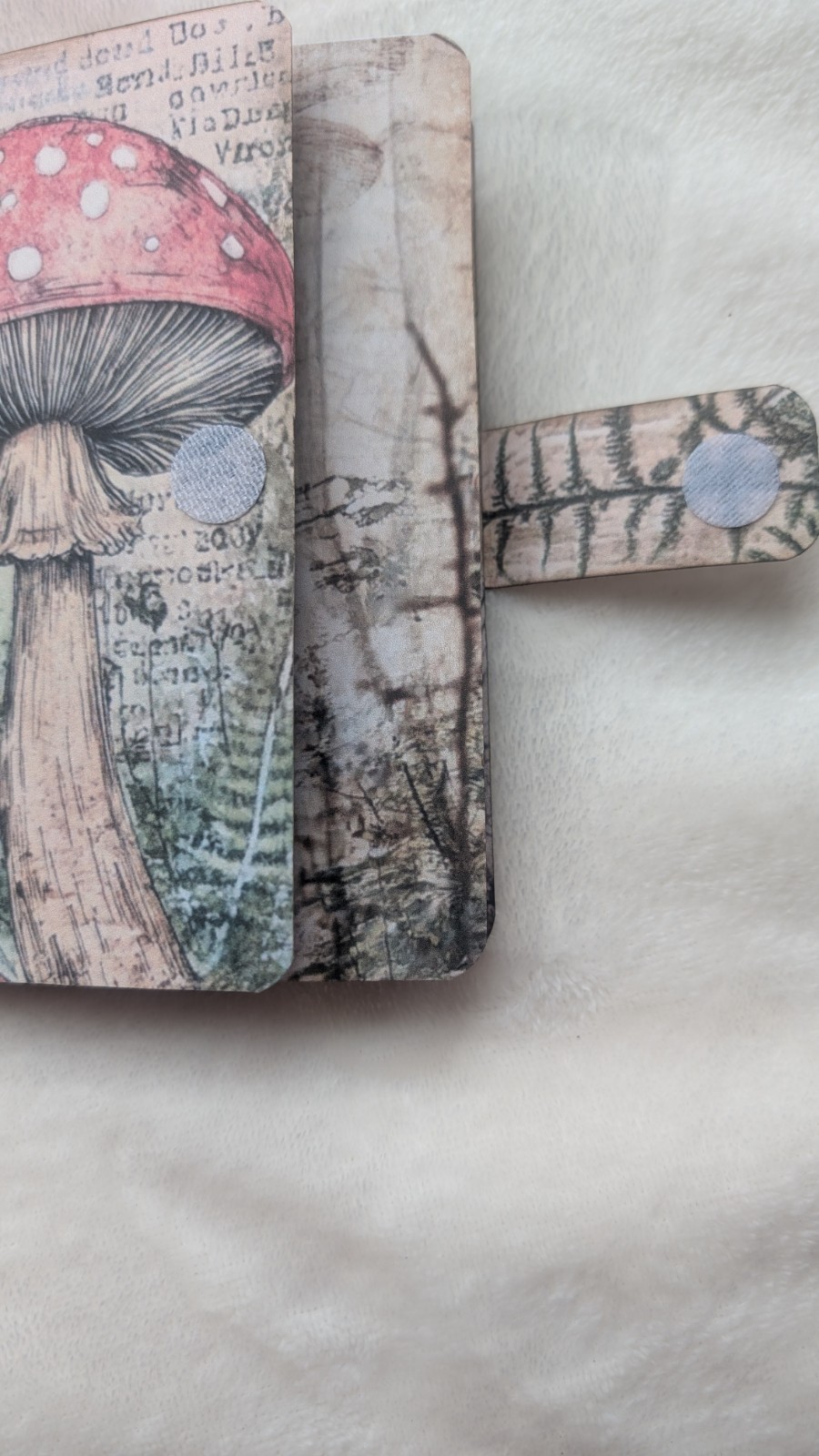 Handmade Grungy Mushroom Forest Junk Journal Book/Covers Only No Signatures DIY