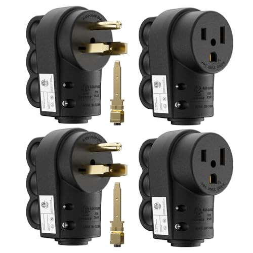 EPLESFTON 2 Set ETL Listed NEMA 6-30P/6-50P Male Plug and NEMA 6-50R Female R…