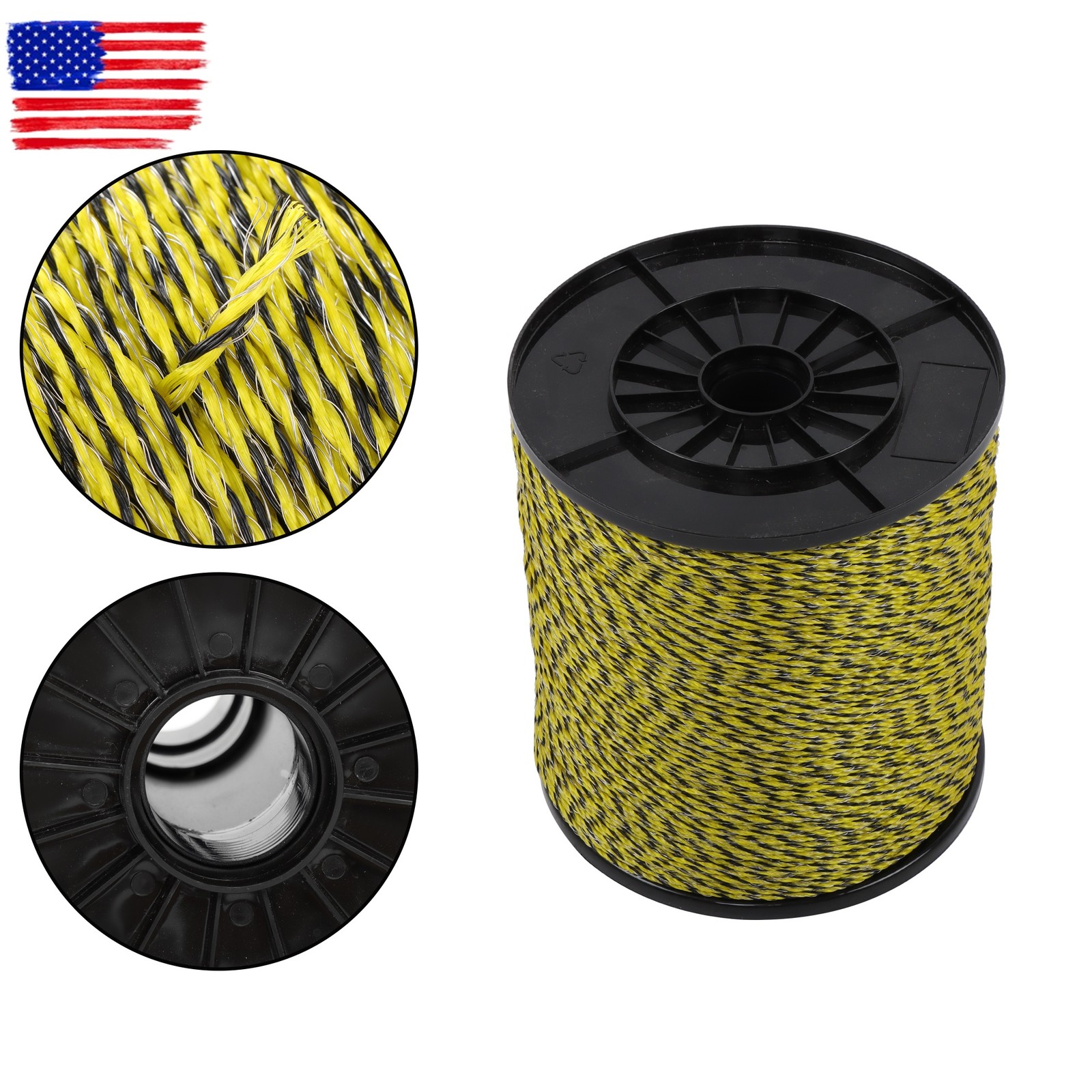 3366Ft 1/8 inch Electric Fence Wire Fencing Polywire Horse Cattle Livestock