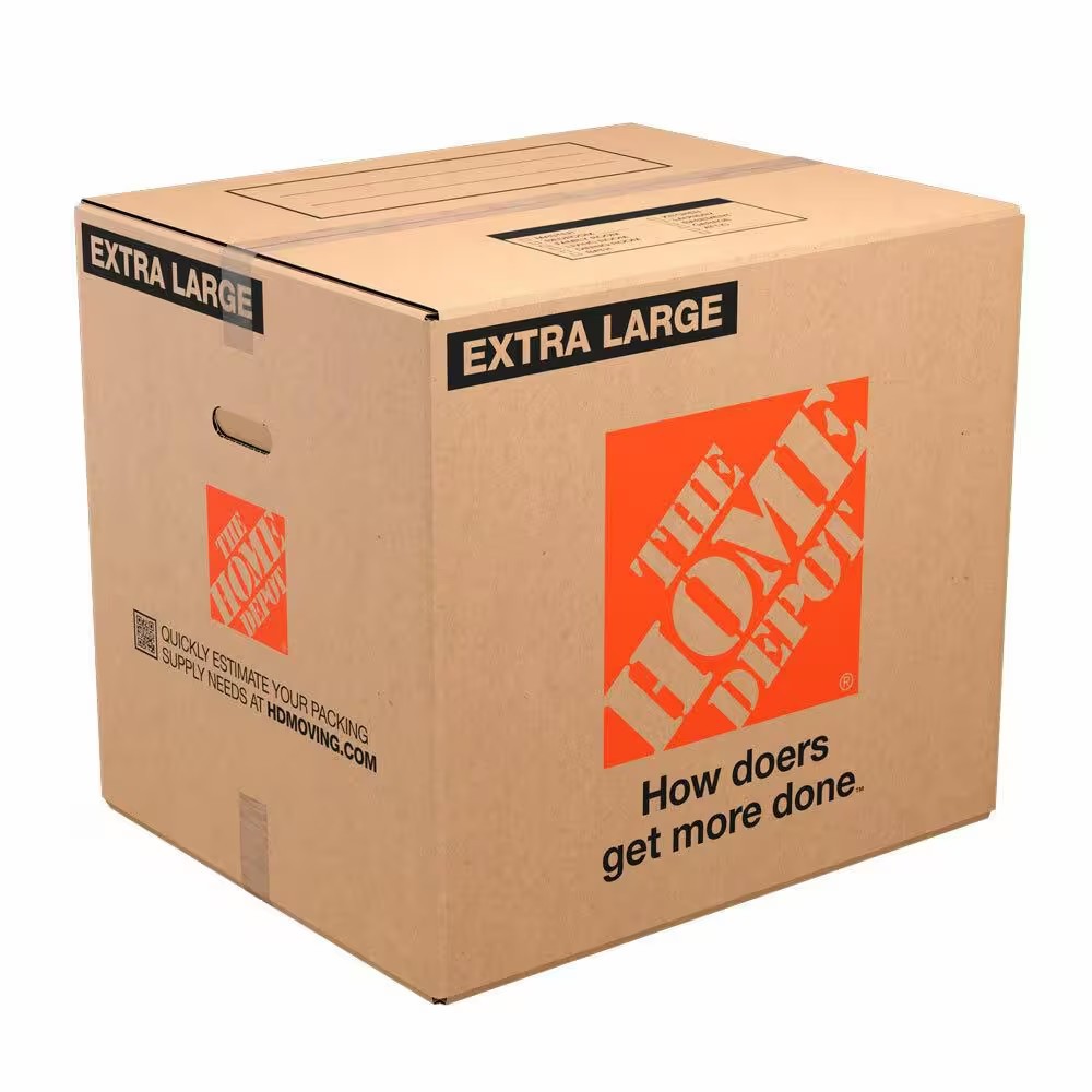 24 L x 20 W x 21 D Extra-Large Moving Boxes, 10-Pack, Durable With Easy-Grip