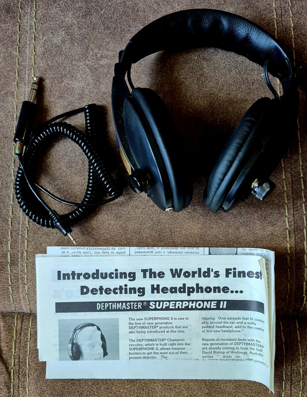 Depthmaster Superphone 2 Vintage Metal Detecting Headphones Complete In Box New