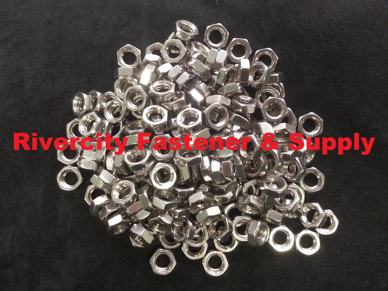 (2) 3/8-24 Hex Jam / Thin / Half Nut Stainless Steel 3/8×24 Nut 3/8 x 24 Nuts