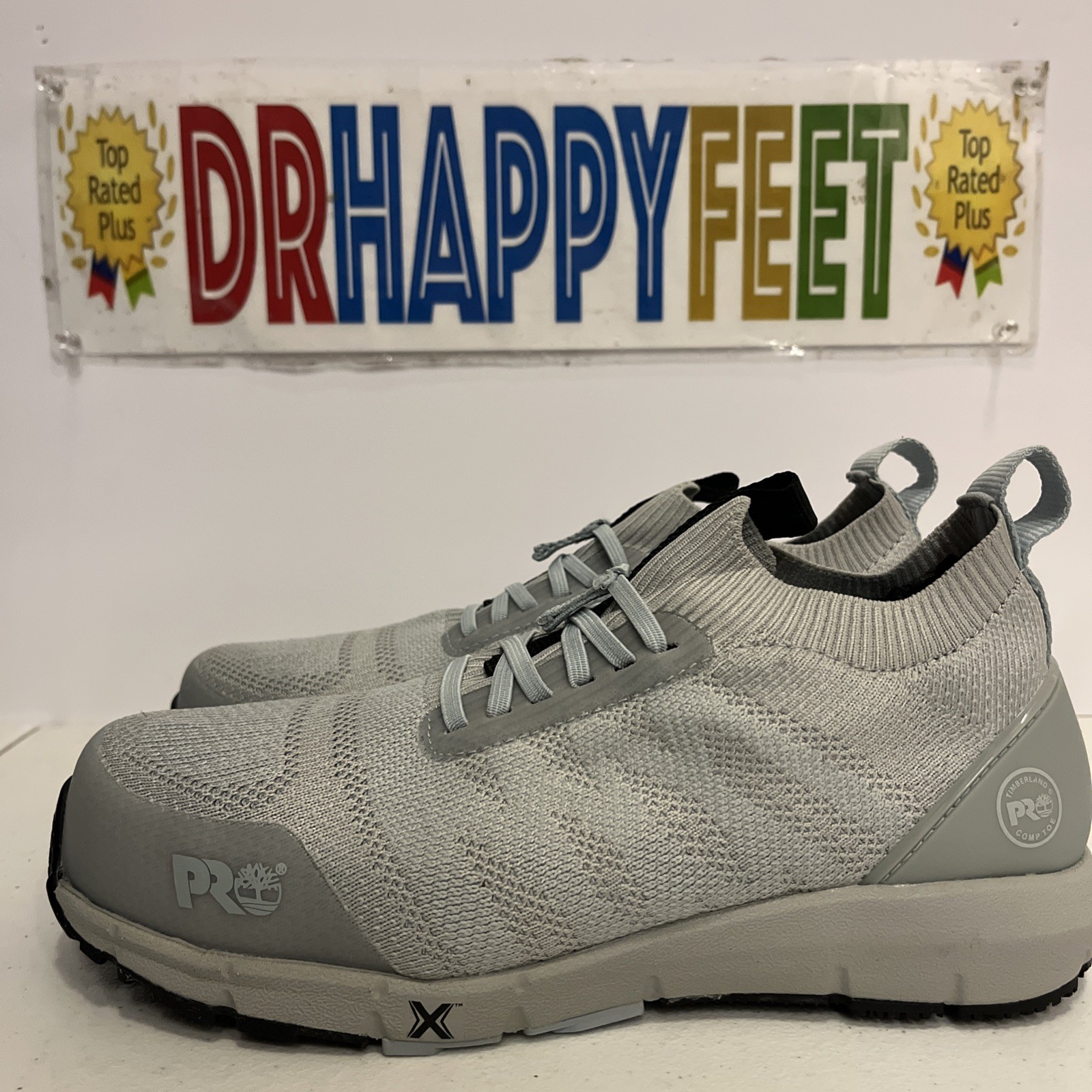 Timberland Pro Radius Knit Slip-On Women Work Safey Toe Shoe Grey 0A2CDF 065 New