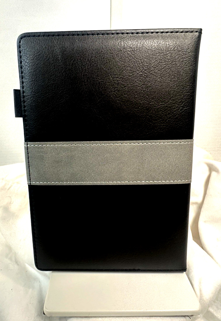 Burberry Black Lined Notebook with Matching Burberry Pen – New – 8.5” x 6” ~NEW~