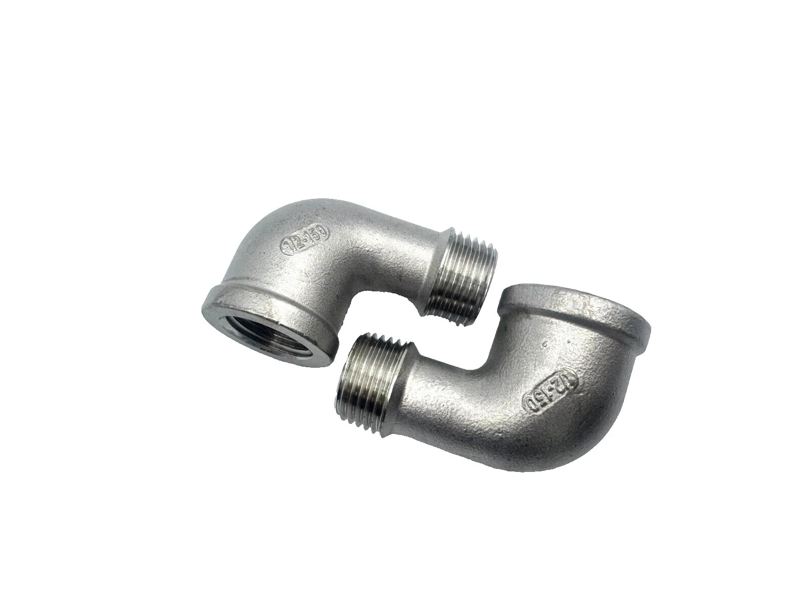 2 Pack 304 STAINLESS STEEL STREET 90 ELBOW 1/2″ NPT PIPE SP114 CLASS 150