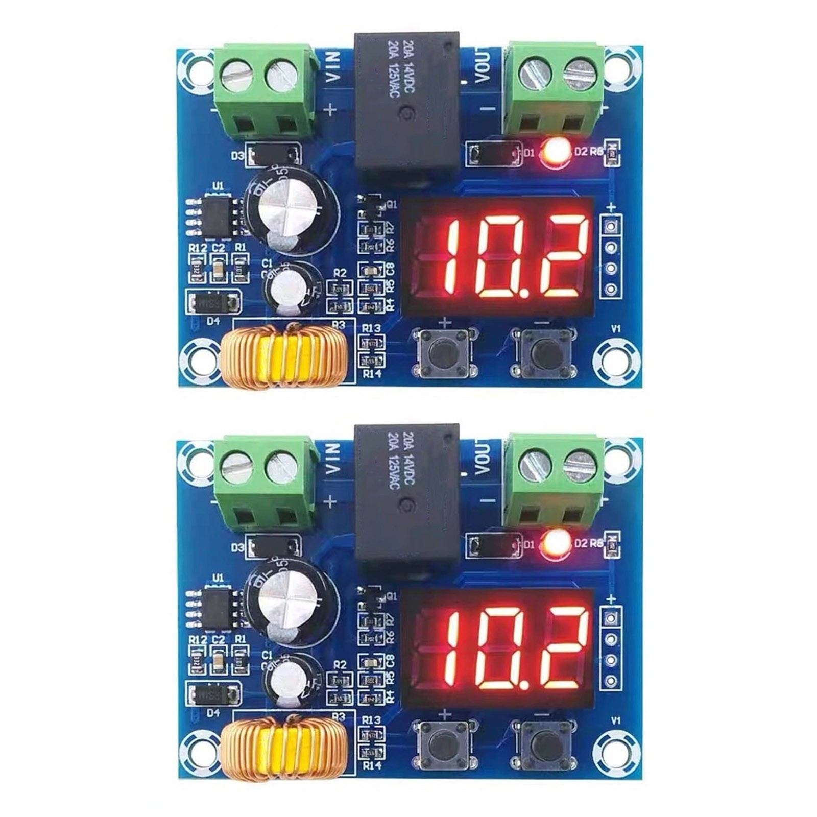 2pcs XH-M609 DC 12-36V voltage protection module for lithium-ion battery