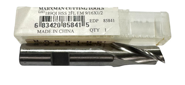 Marxman 9/16″ HSS End Mill 2 Flute Regular Length