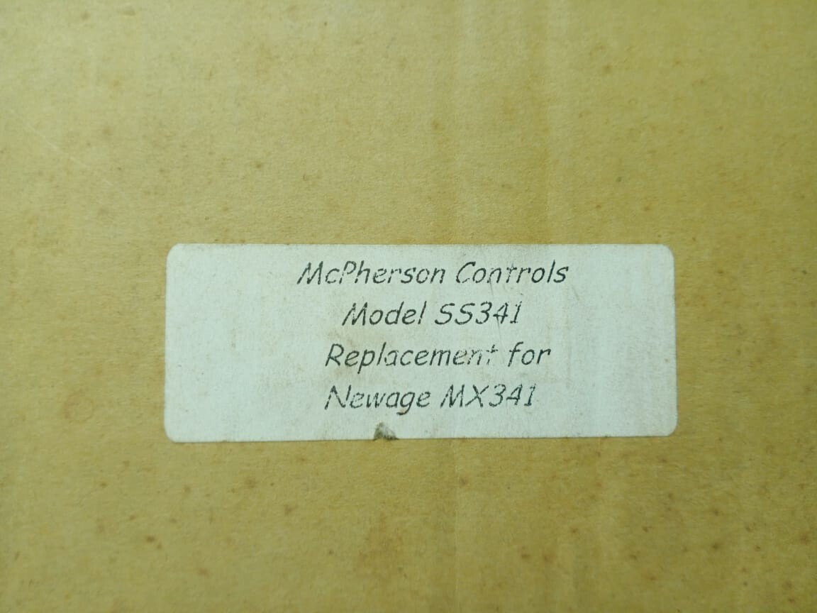 Mcpherson Controls SS341 Automatic Voltage Regulator
