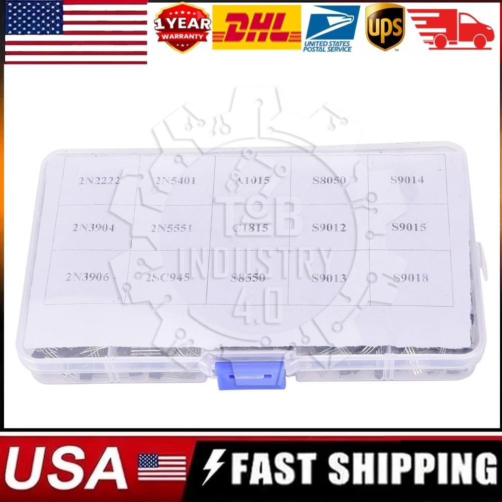 TO-92 Assortment NPN PNP DIY kit 15 value 600pcs Transistor