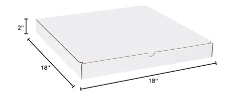 Oyster White Literature Mailers 18x18x2 Inch Strong Corrugated Box Made in USA
