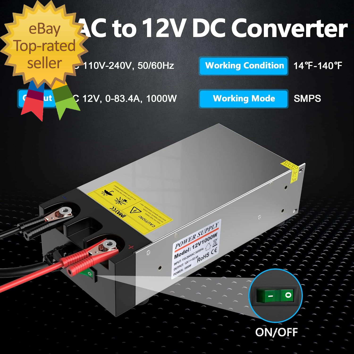 AC to DC Converter SMPS 110V to 12V Converter 12V DC Power Supply
