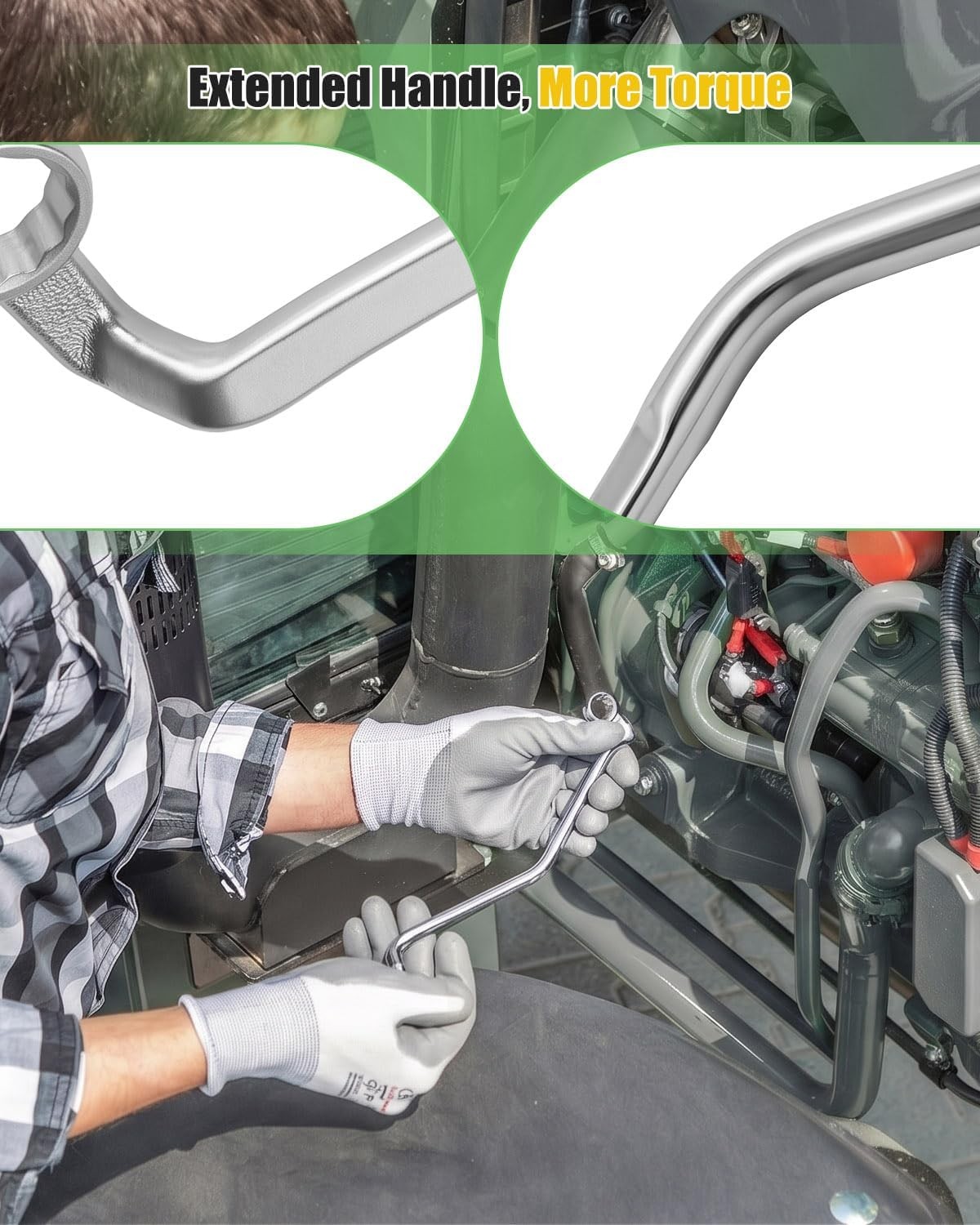 Starter Motor Wrench 9/16″ Back Bolt Removal Tool JDE80 For John Deere Tractors