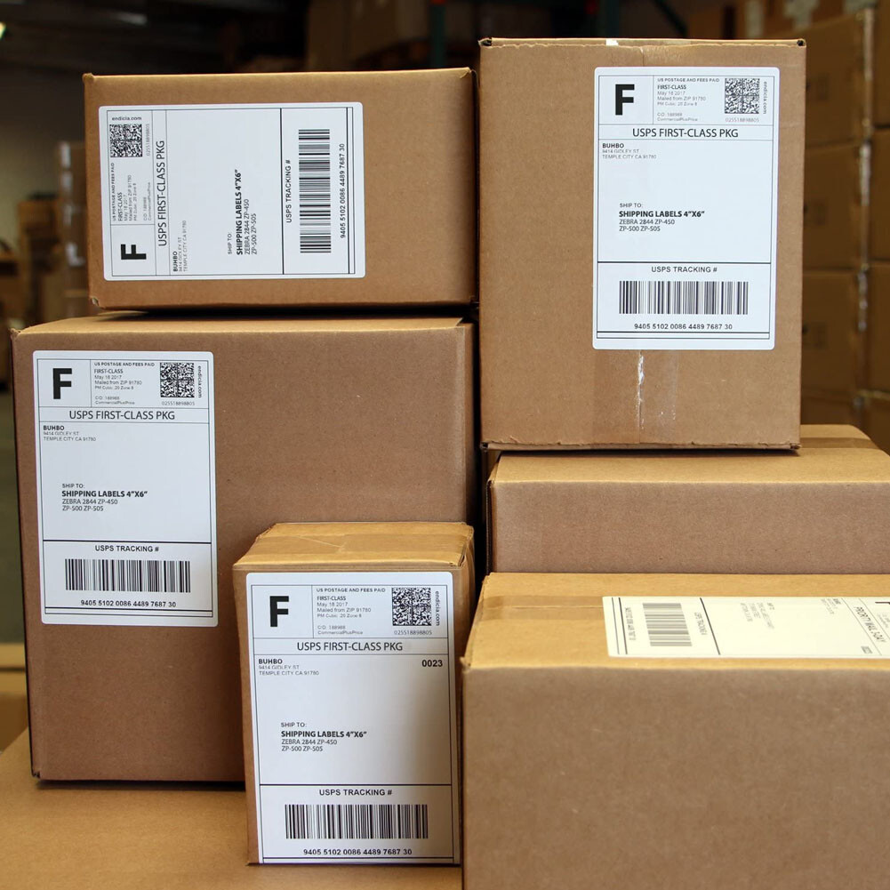 60 Rolls 4×6 Direct Thermal Shipping Labels 250/Roll For Zebra 2844 Eltron Rollo