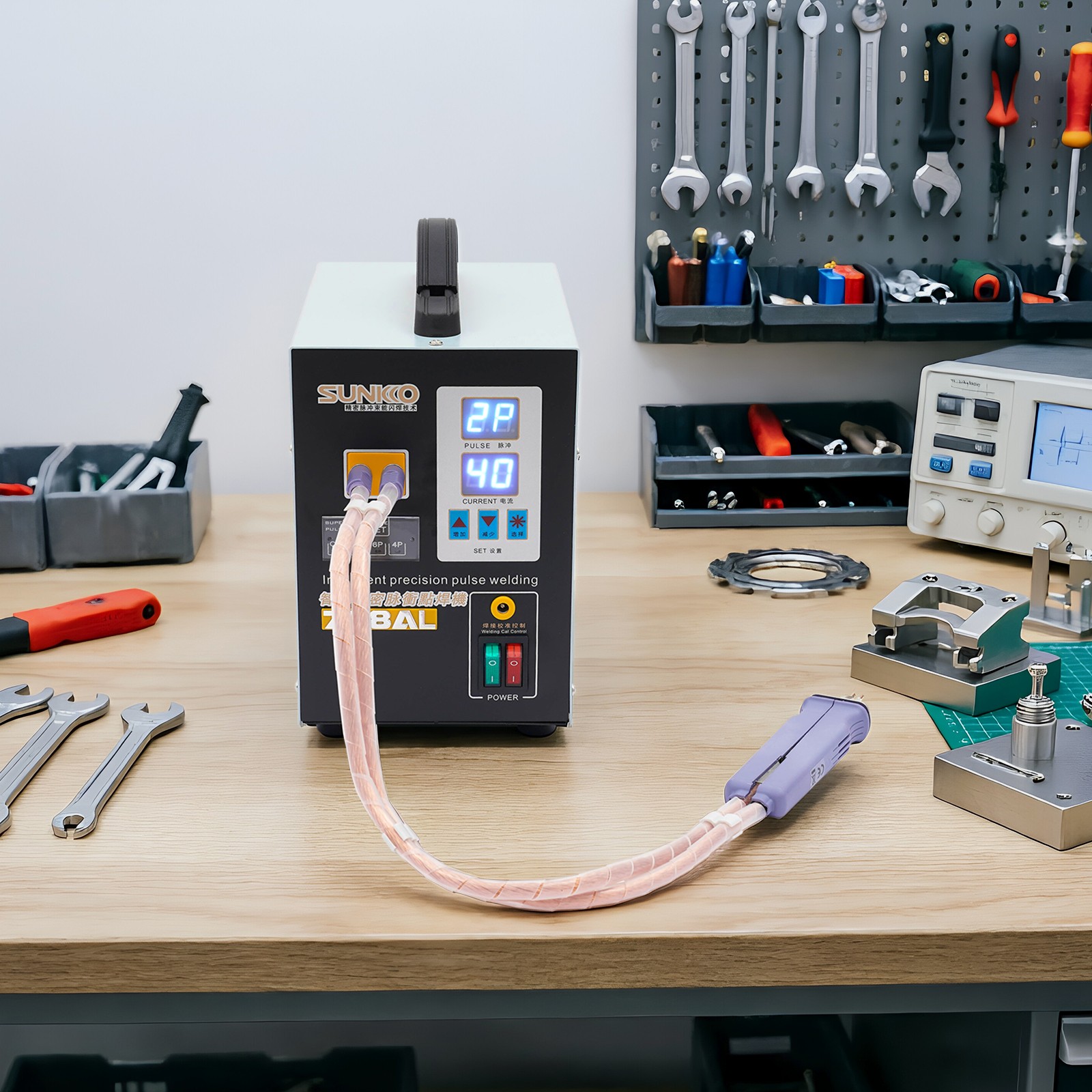 Battery Welding Machine Electric Handheld Pulse Spot Welder 50-900A 3.6KW 110V