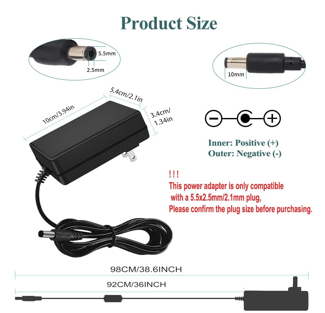 12V 5A Power Supply Adapter 100-240V 50-60Hz AC to DC ﻿ Converter 12 Volt 5 Amp