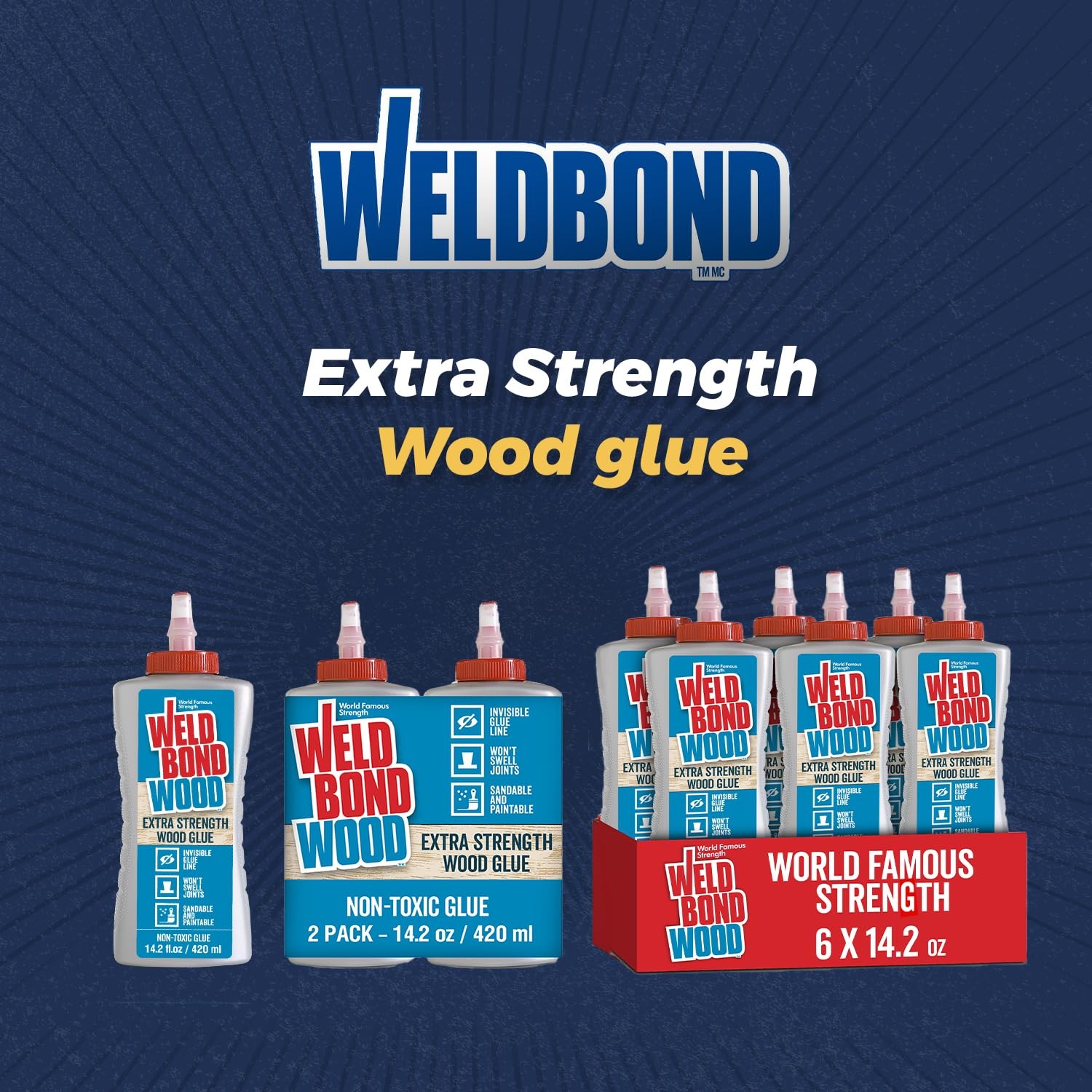 Extra Strength Wood Glue for Woodworking, Furniture Repair & DIY Projects – N…