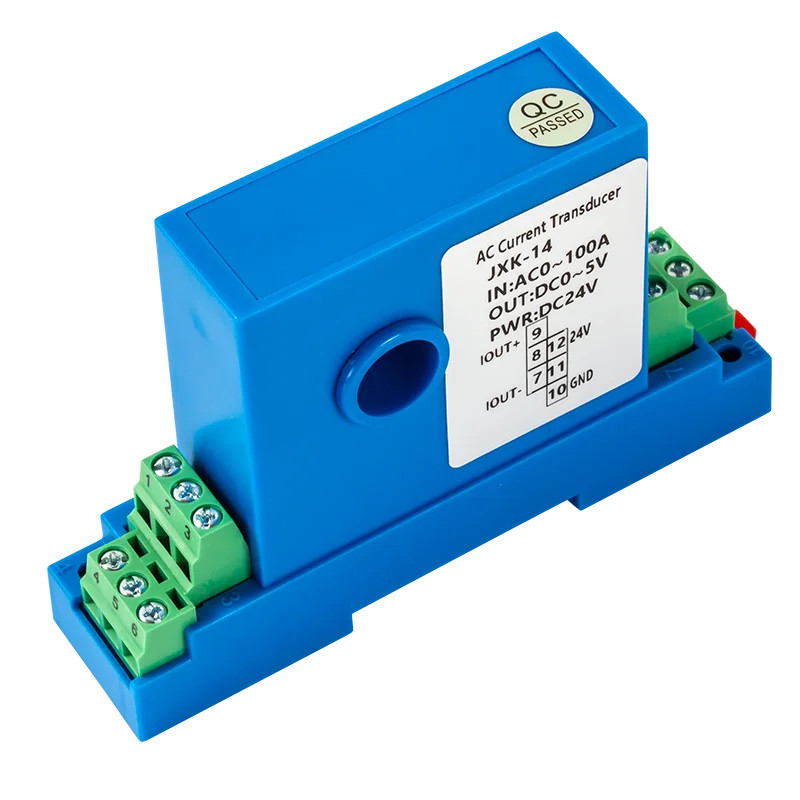 AC 4-20mA Hall Current Sensor 4-20mA 0-10V RS485 Current Transducer Transmitter
