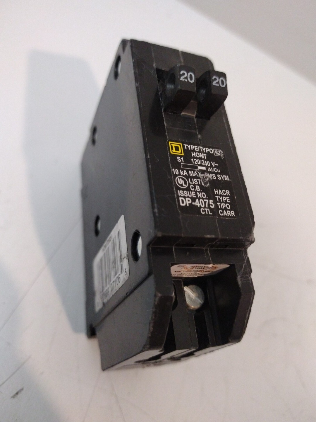 NEW Square D HOMT2020CP Tandem Circuit Breaker Single-Pole 20 Amps