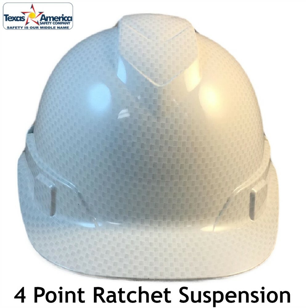 Pyramex Ridgeline Cap Style Hard Hat with 4pt Suspension – Shiny White Graphite