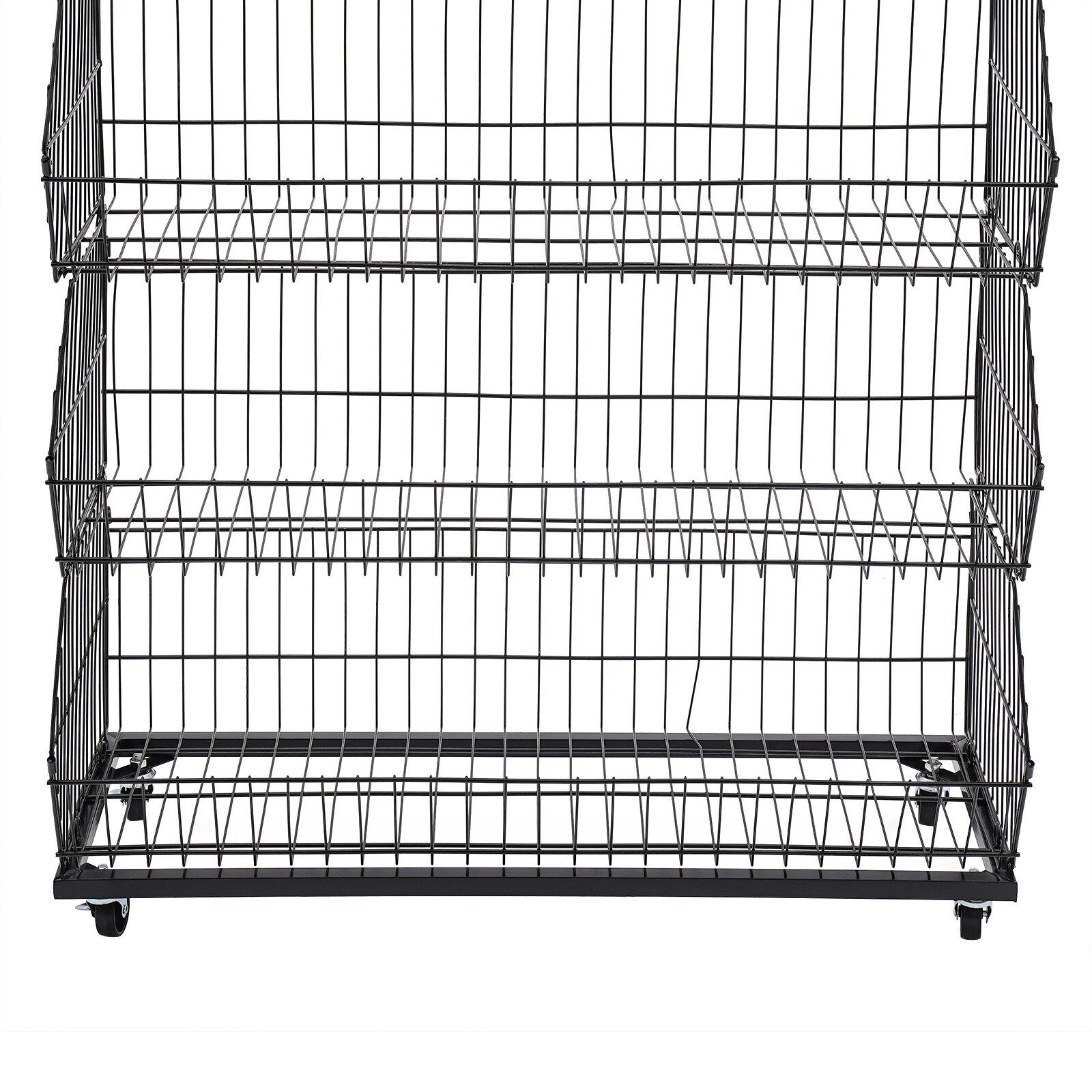 5 Tier Wire Grid Retail Display Shelf Merchandise Display Rack Stand 90*43*136cm