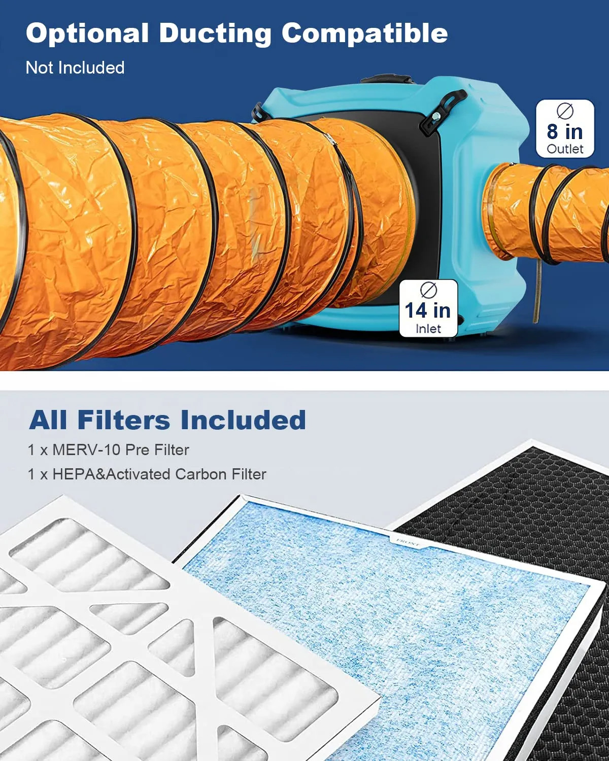 AlorAir Sanitization & Disinfection Combo Pack 10 X Air Mover + 2 X Air Scrubber