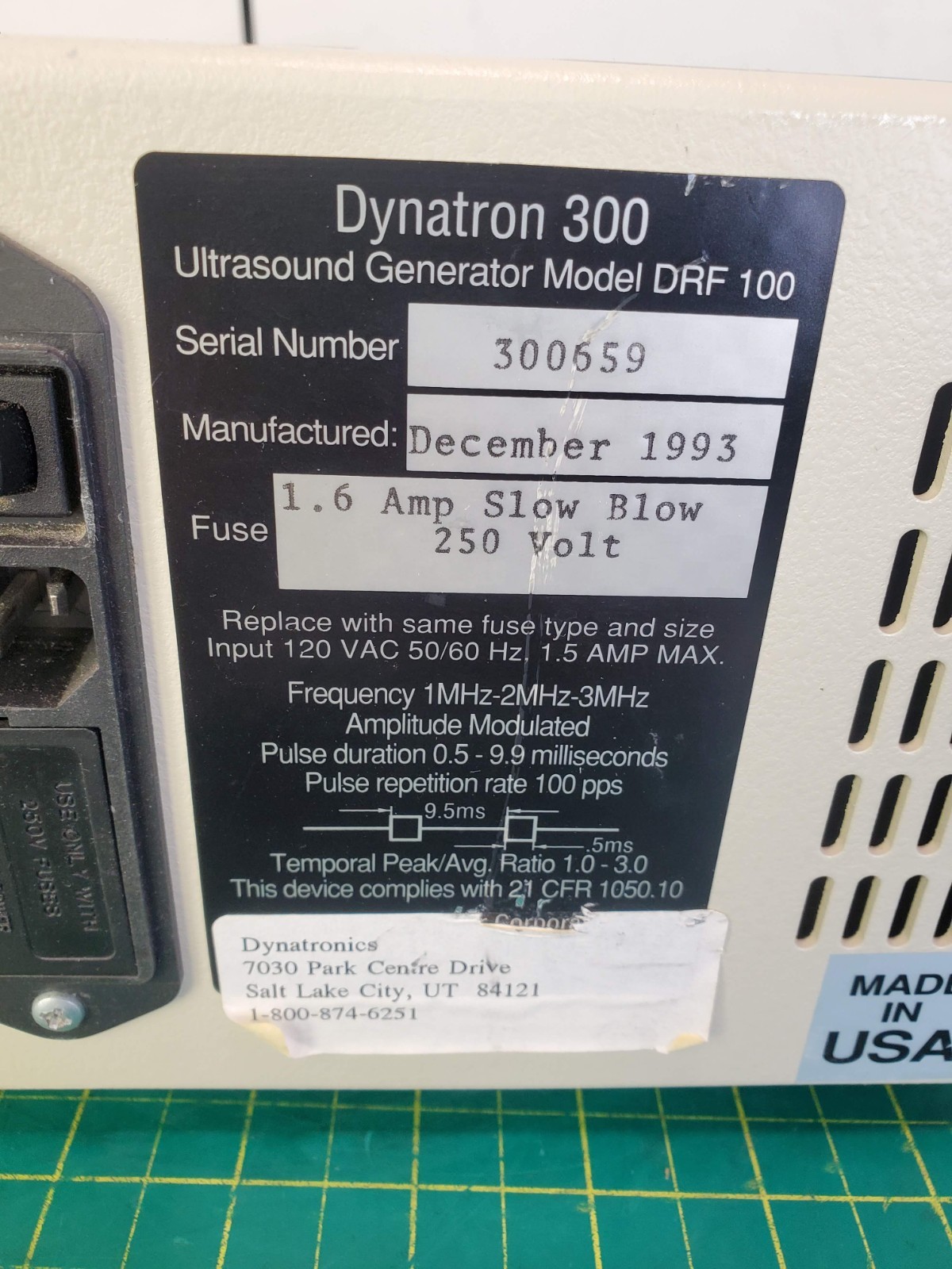 Dynatronics Dynatron 300 Machine With 300-5 Applicator