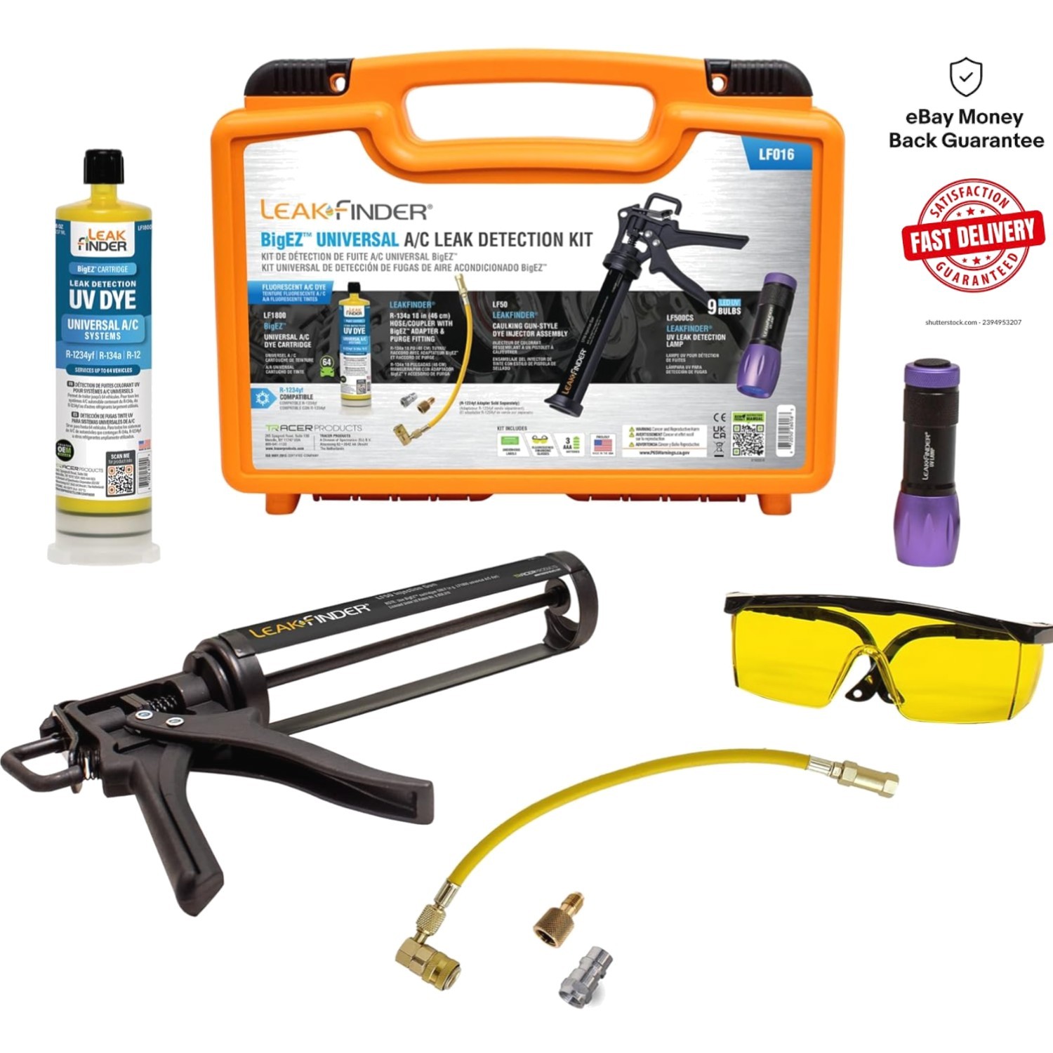 BIGEZ 8oz AC Refrigerant Leak Detection Kit: Efficient Solutions for Mechanics