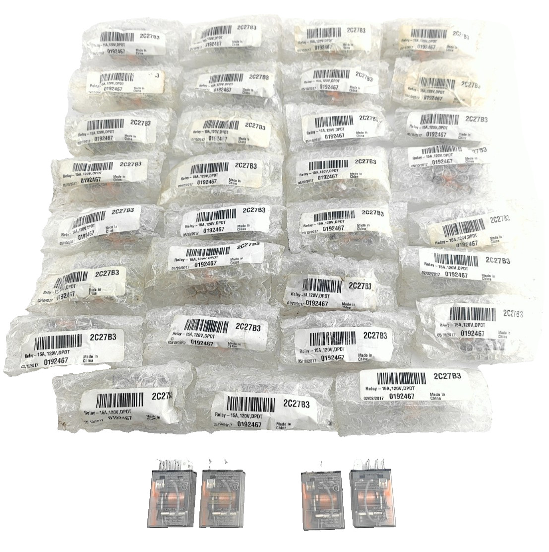 NEW LOT OF 35 Schneider Electric 782XBXC-120A General Purpose Relay