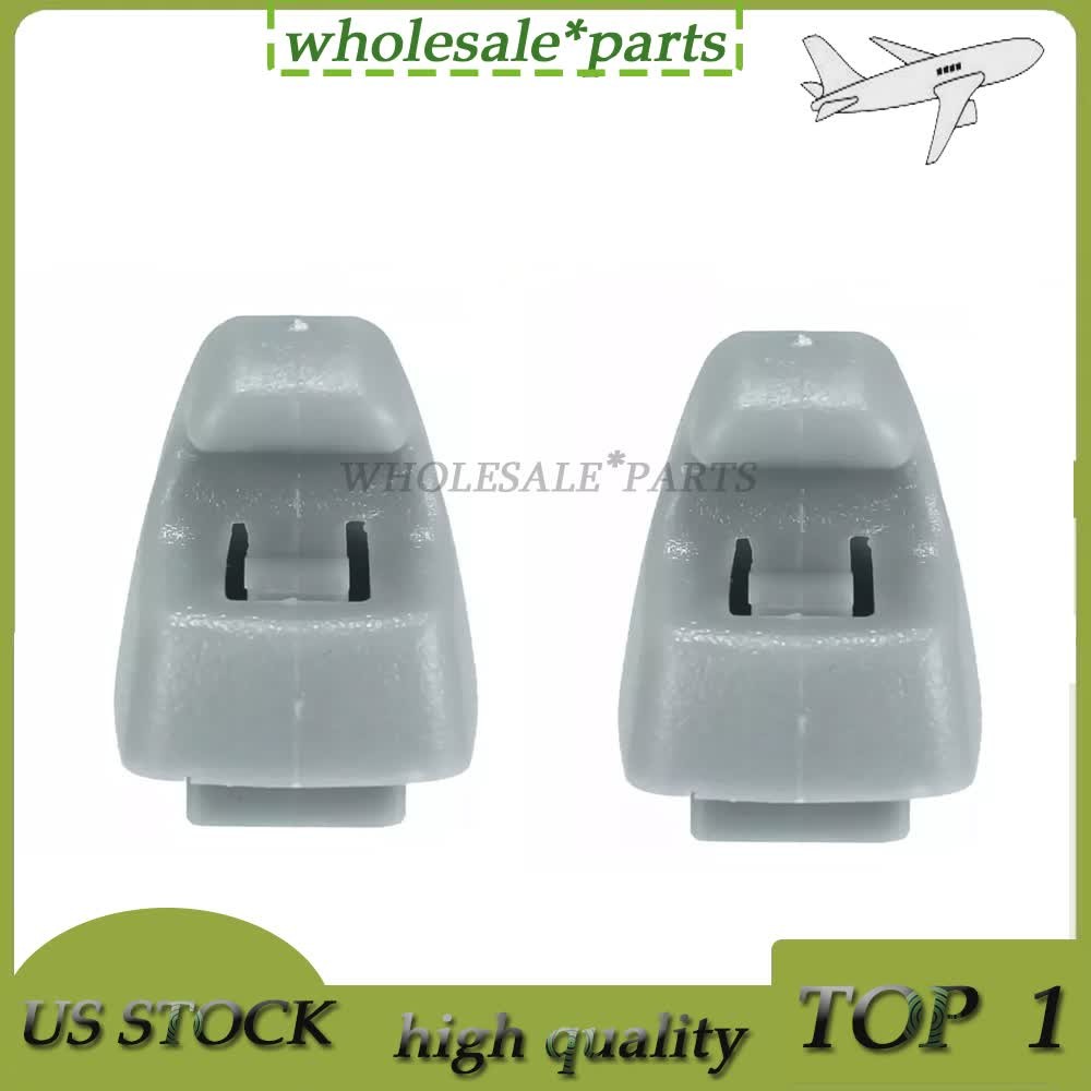 1Pair Fits For 2007-2014 Chevrolet Tahoe Gray Sunvisor Shade Support Clip US