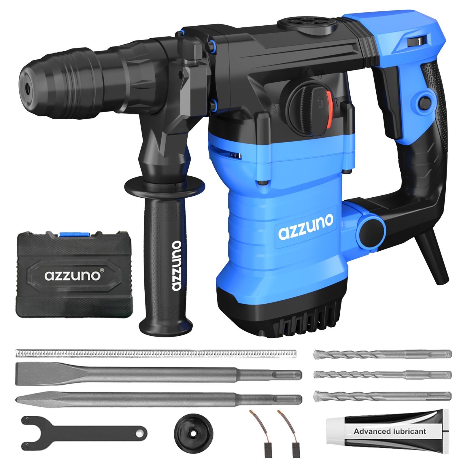 Heavy Duty Rotary Hammer Drill 15 Amp 1-1/4″ SDS-Plus 4 Modes Chipping Hammers
