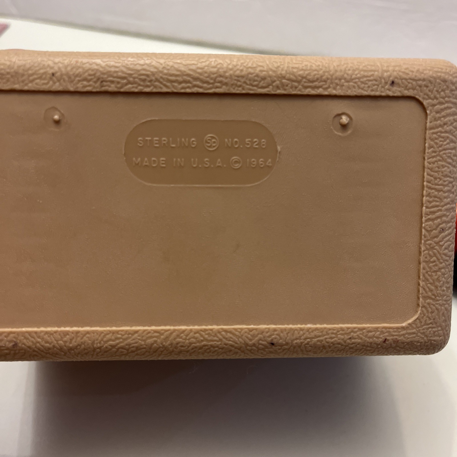 VINTAGE STERLING PLASTICS #528 Index Card Recipe Box Brown