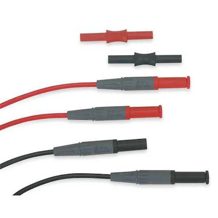 Modular Extension Test Leads, Cat Iii 1000V, Cat Iv 600V, Shrouded Straight On