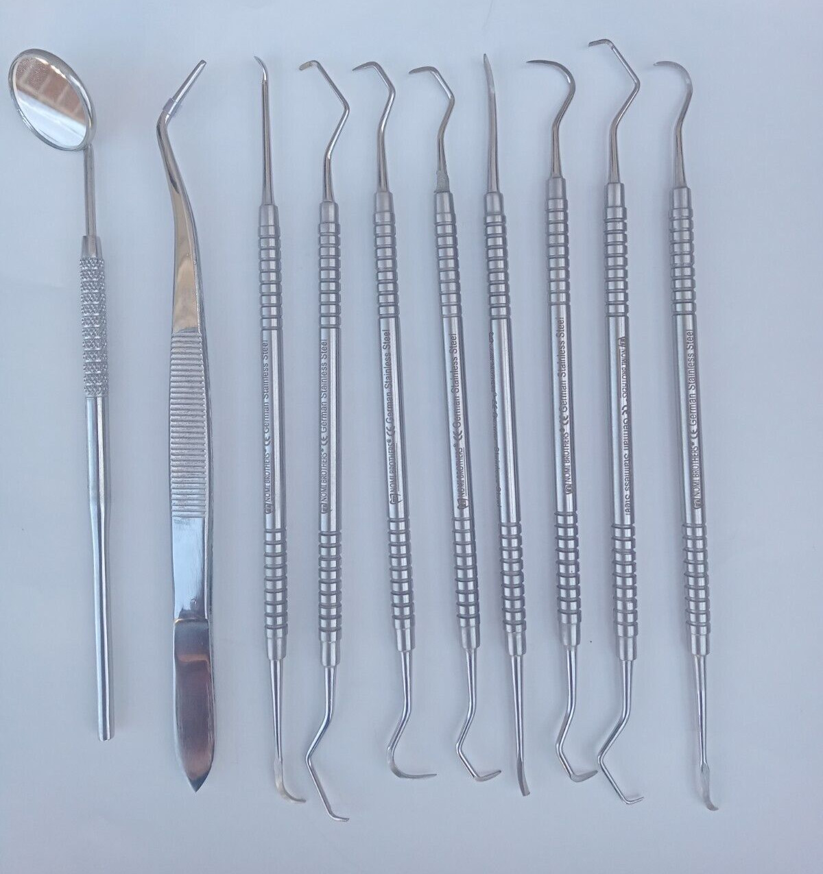 Dental Teeth Cleaning Kit Dentist Floss Plaque Remover Oral Care Tooth Tool 10PS