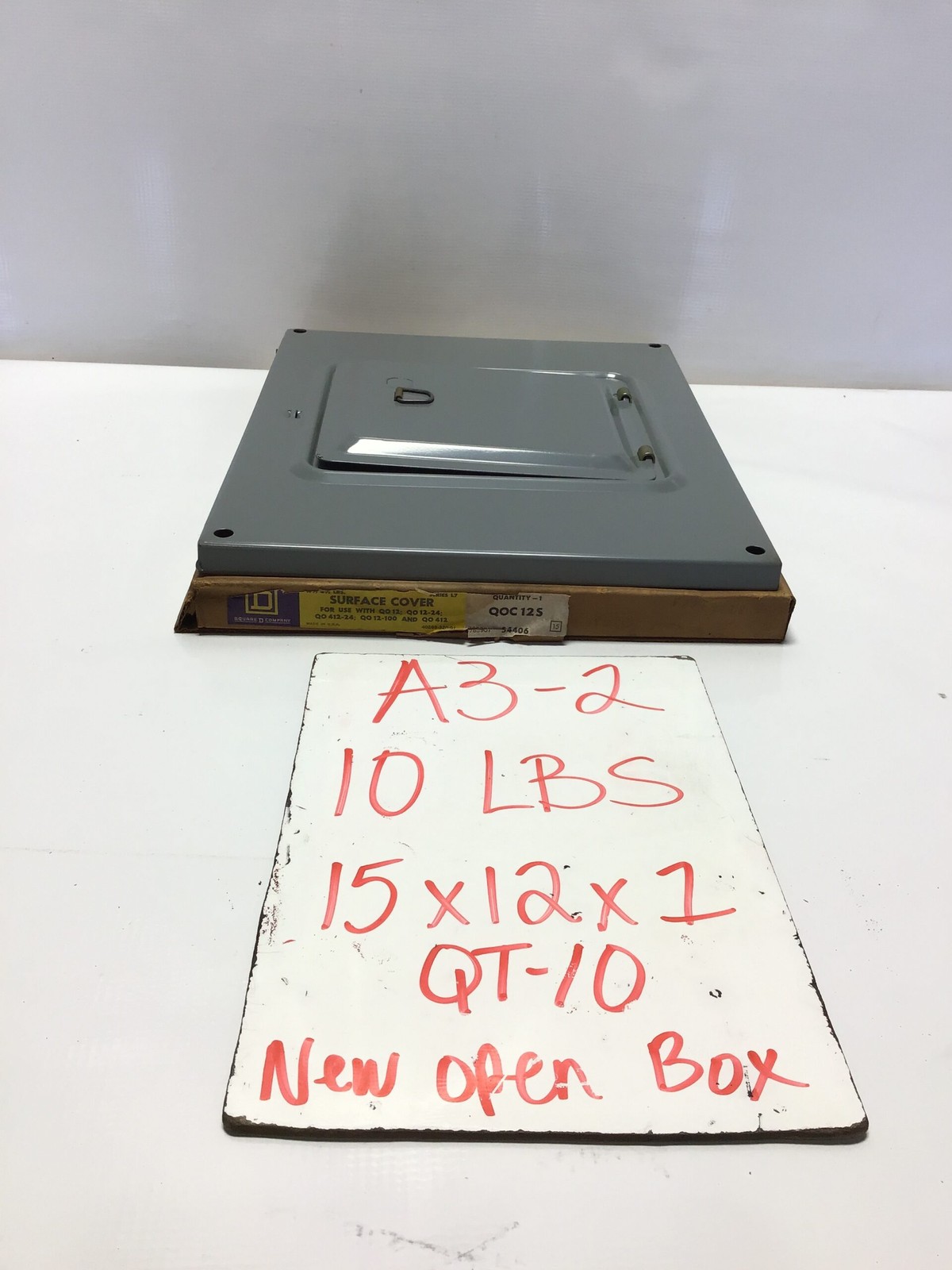 Square D QOC12S Surface Cover QO Load Center Panel Cover Gray