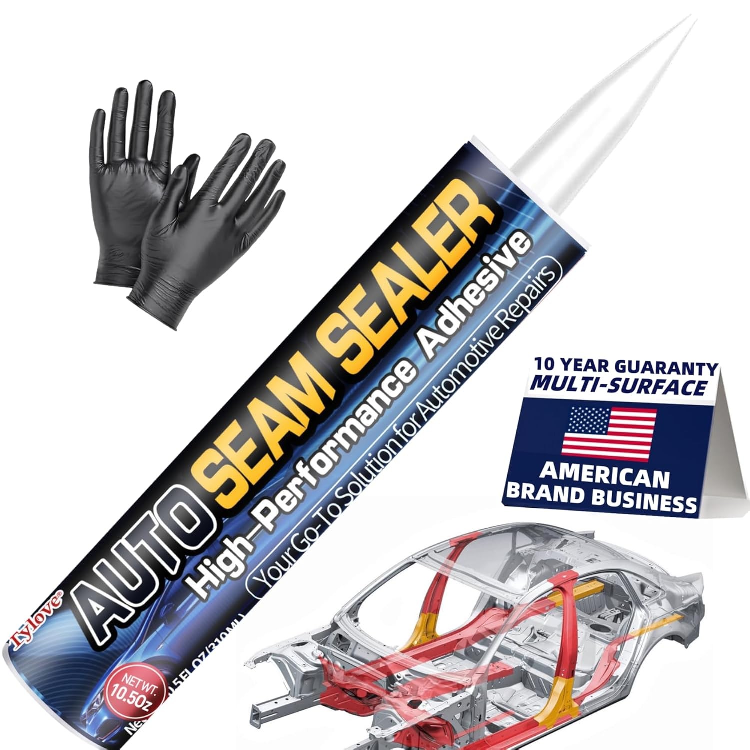 Automotive Seam Sealer Waterproof Paintable Adhesive for RV Truck Marine White