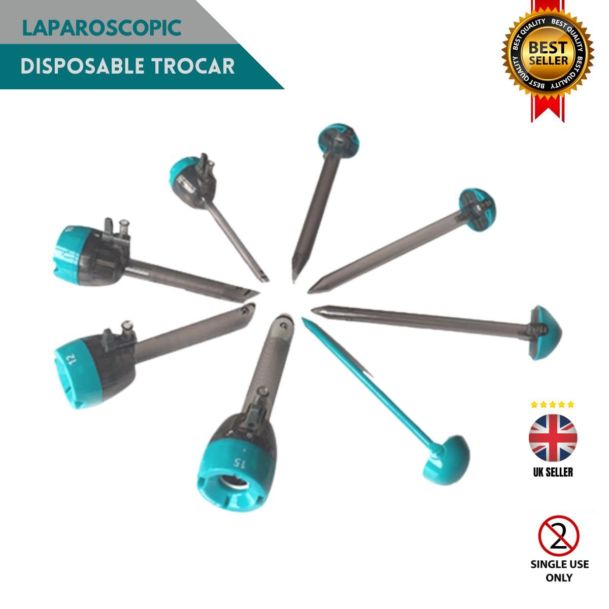ENDO Disposable Trocar Single Use Trocars Laparoscopic ports 3mm 5mm 10mm 12mm