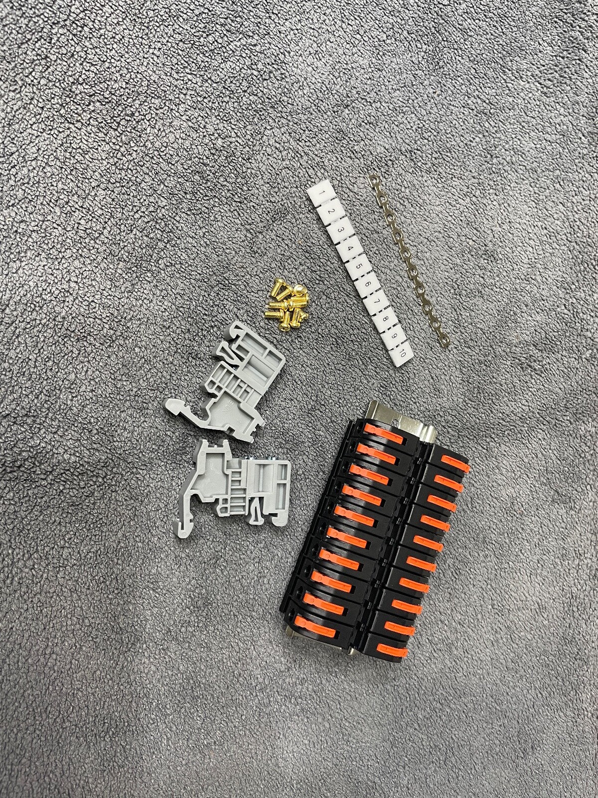 Spring Lever Terminal Block Kit Din Rail Mount